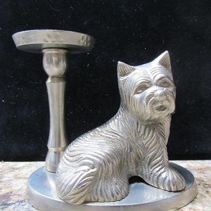 Scotty Dog Candle Holder/Made in India